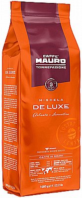 Mauro De Luxe 1 kg פולי קפה 70 אחוז ארביקה חוזק 8
