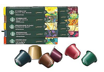 200 קפסולות קפה Starbucks אלומיניום תואמות נספרסו מיקס לבחירה עצמית
