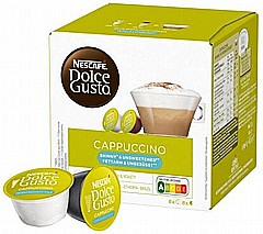 16 קפסולות מקורי דולצה גוסטו Dolce Gusto Nescafe Gusto Cappuccino Skinny 16 קפסולות מקורי דולצה גוסטו Dolce Gusto Nescafe Gusto Cappuccino Skinny