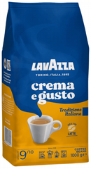 1 ק"ג פולי קפה lavazza Crema e Gusto Tradizione Italiana 1 ק"ג פולי קפה lavazza Crema e Gusto Tradizione Italiana