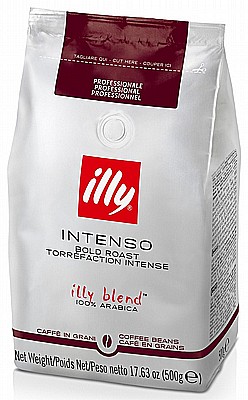 500 גרם פולי קפה illy intenso bold roast 100% arabica בשקית