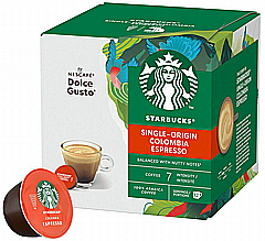 12 קפסולות מקורי דולצה גוסטו Dolce Gusto Starbucks Colombia Espresso 12 קפסולות מקורי דולצה גוסטו Dolce Gusto Starbucks Colombia Espresso