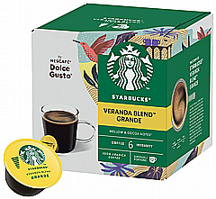 12 קפסולות מקורי דולצה גוסטו Dolce Gusto Starbucks Grande Veranda Blend 12 קפסולות מקורי דולצה גוסטו Dolce Gusto Starbucks Grande Veranda Blend