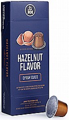 10 קפסולות אלומניום cafe joe hazelnut flavor חוזק 7 10 קפסולות אלומניום cafe joe hazelnut flavor חוזק 7