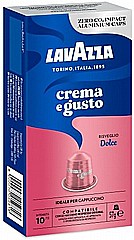 10 קפסולות אלומניום lavazza Crema e Gusto DOLCE חוזק 10 10 קפסולות אלומניום lavazza Crema e Gusto DOLCE חוזק 10
