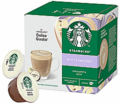 12 קפסולות מקורי דולצה גוסטו Dolce Gusto Starbucks White Mocha 12 קפסולות מקורי דולצה גוסטו Dolce Gusto Starbucks White Mocha