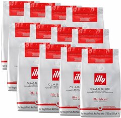 12 אריזהת של 500 גרם פולי קפה illy classico 100%arabica 12 אריזהת של 500 גרם פולי קפה illy classico 100%arabica