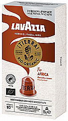 10 קפסולות אלומניום תואם נספרסו Lavazza Tierra for Africa חוזק 10/13 ללא כשרות 10 קפסולות אלומניום תואם נספרסו Lavazza Tierra for Africa חוזק 10/13 ללא כשרות