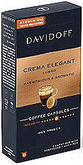10 ��������� ������ ������ DAVIDOFF Crema Elegant 100% arabica  ���� 6/12