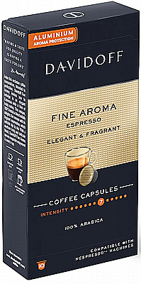 10 ��������� ������ ������ DAVIDOFF FINE AROMA 100% arabica ���� 7/12