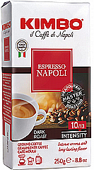 250 גרם קפה טחון Kimbo Espresso Napoletano 250 גרם קפה טחון Kimbo Espresso Napoletano