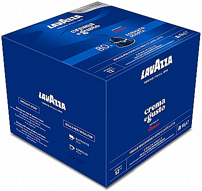 ����� ������ �� 80 ������� �������� ���� ������ lavazza Crema e Gusto classico ���� 12 JUMBO