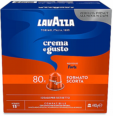 ����� ������ �� 80 ������� �������� ���� ������ lavazza Crema e Gusto forte ���� 13 JUMBO