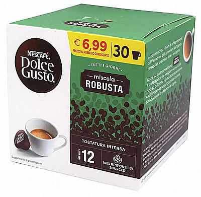 30 ������� ����� ����� ����� Dolce Gusto Nescafe Miscela Robusta ���� 12