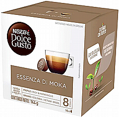 16 קפסולות מקורי דולצה גוסטו Dolce Gusto Nescafe ESSENZA DI MOKA חוזק 8 16 קפסולות מקורי דולצה גוסטו Dolce Gusto Nescafe ESSENZA DI MOKA חוזק 8