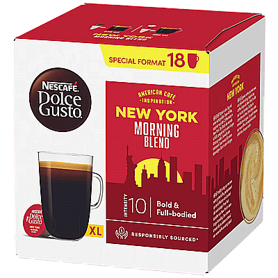 18 ������� ����� ����� ����� Dolce Gusto Nescafe New York Morning Blend Grande ���� 10