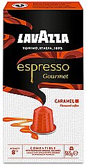 10 קפסולות אלומניום תואם נספרסו lavazza Espresso Gourmet Caramel חוזק 8/13 10 קפסולות אלומניום תואם נספרסו lavazza Espresso Gourmet Caramel חוזק 8/13