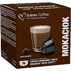 16 קפסולות איטלקיות תואמות דולצה גוסטו Italian Coffee Dolce Gusto Mokaciok 16 קפסולות איטלקיות תואמות דולצה גוסטו Italian Coffee Dolce Gusto Mokaciok