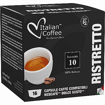 16 ������� �������� ������ ����� �����  Italian Coffee Dolce Gusto Ristretto ���� 10