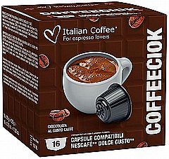 16 קפסולות איטלקיות תואמות דולצה גוסטו Italian Coffee Coffeeciok 16 קפסולות איטלקיות תואמות דולצה גוסטו Italian Coffee Coffeeciok