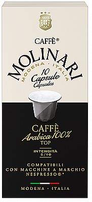 10 ������� ���� ������ Caffe Molinari  top Caffe Arabica 100% ���� 5/10