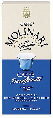 10 ������� ���� ������  ���� ����� Caffe Molinari Caffe Decaffeinato ���� 8/10