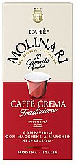 10 קפסולות תואם נספרסו Caffe Molinari Caffe Crema Tradizione חוזק 7/10 10 קפסולות תואם נספרסו Caffe Molinari Caffe Crema Tradizione חוזק 7/10