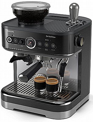 מכונת אספרסו חצי אוטומטית Philips Barista Brew (Single) PSA3218/10 - צבע שחור