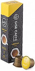 10 קפסולות תואם קפיטאלי תוצרת איטליה GISE CAFFE Libeccio חוזק 10/10 10 קפסולות תואם קפיטאלי תוצרת איטליה GISE CAFFE Libeccio חוזק 10/10