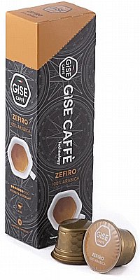 10 ������� ���� ������� ����� ������ GISE CAFFE Zefiro ���� 7/10 (100% arabica)