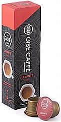 10 קפסולות תואם קפיטאלי תוצרת איטליה GISE CAFFE Levante חוזק 8.5/10 10 קפסולות תואם קפיטאלי תוצרת איטליה GISE CAFFE Levante חוזק 8.5/10