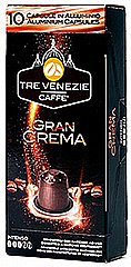 10 קפסולות אלומיניום תואמות נספרסו Tre Venezie Caffe – Gran Crema חוזק 3/5 10 קפסולות אלומיניום תואמות נספרסו Tre Venezie Caffe – Gran Crema חוזק 3/5