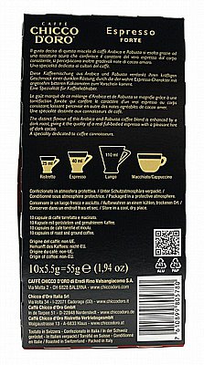 10 ������� ��������� ���� ������ Caffè Chicco dOro CEspresso Forte  ���� 12