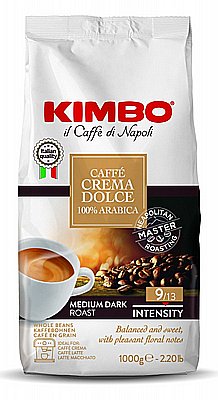 1 �"� ���� ��� Kimbo Caffè Crema Dolce 100% arabica ���� 9/13