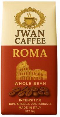 1 �"� ���� ��� Jwan Caffee Roma 80% arabica ���� 8