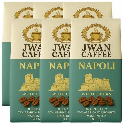 6 �"� ���� ��� Jwan Caffee Napoli 70% arabica ���� 9