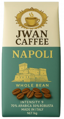 1 �"� ���� ��� Jwan Caffee Napoli 70% arabica ���� 9