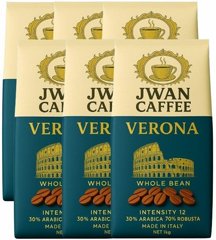 6 ק"ג פולי קפה Jwan Caffee Verona 30% arabica חוזק 12 6 ק"ג פולי קפה Jwan Caffee Verona 30% arabica חוזק 12