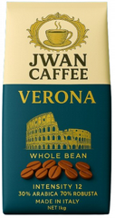 1 ק"ג פולי קפה Jwan Caffee Verona 30% arabica חוזק 12 1 ק"ג פולי קפה Jwan Caffee Verona 30% arabica חוזק 12