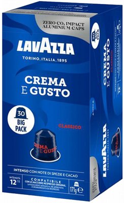 ���� ������ 30 ������� �������� ���� ������ lavazza Crema e Gusto classico ���� 12