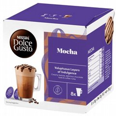 16 קפסולות מקורי דולצה גוסטו NESCAFE Dolce Gusto Mocha 16 קפסולות מקורי דולצה גוסטו NESCAFE Dolce Gusto Mocha