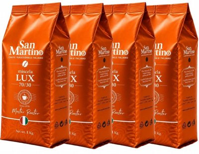 4 �"� ���� ��� San Martino LUX 70% Arabica ���� 8/10