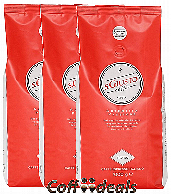 3 קג פולי קפה סאן גוסטו אינטנסו - San Giusto Intenso Goriziana Caffe