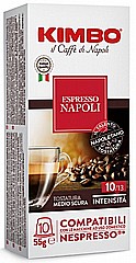 קפסולות תואמות נספרסו קימבו נפולי 10 יחידות KIMBO Napoli קפסולות תואמות נספרסו קימבו נפולי 10 יחידות KIMBO Napoli