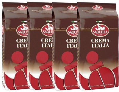4 �"� ���� ��� Saquella Espresso CREAMA ITALIA Coffee Beans 