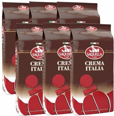 6 �"� ���� ��� Saquella Espresso CREAMA ITALIA Coffee Beans 