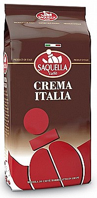 פולי קפה Saquella Espresso CREAMA ITALIA Coffee Beans 1Kg