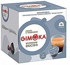 16 קפסולות איטלקיות תואמות דולצה גוסטו gimoka Espresso Deciso Puro Aroma Dolce Gusto 16 קפסולות איטלקיות תואמות דולצה גוסטו gimoka Espresso Deciso Puro Aroma Dolce Gusto