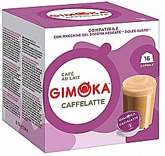 16 קפסולות איטלקיות תואמות דולצה גוסטו gimoka Espresso Caffelatte Dolce Gusto 16 קפסולות איטלקיות תואמות דולצה גוסטו gimoka Espresso Caffelatte Dolce Gusto
