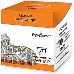 25 קפסולות תואמת קאפיטאלי espresso mor Forte 25 קפסולות תואמת קאפיטאלי espresso mor Forte